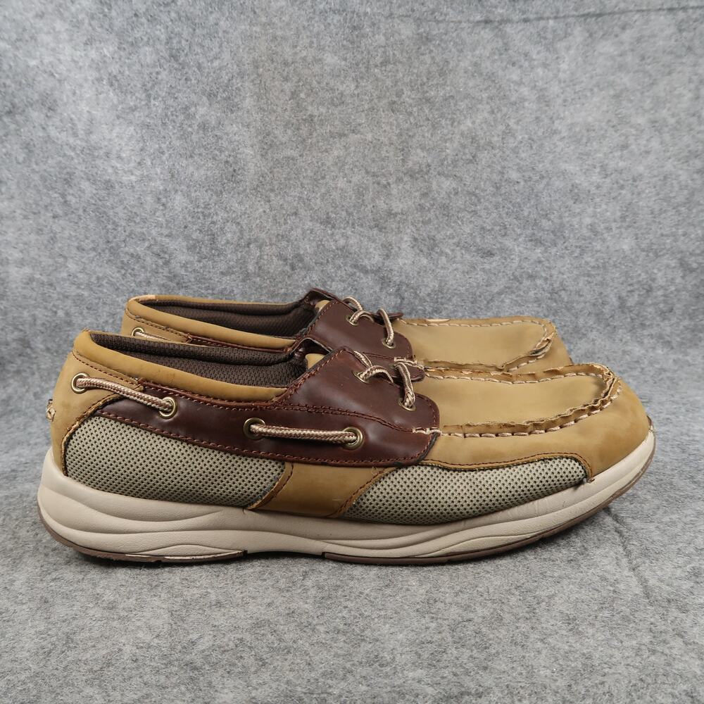 Dexter Shoes Mens 10W Boat Loafers Casual Moc Toe 2 Eye Sneaker Brown Comfort